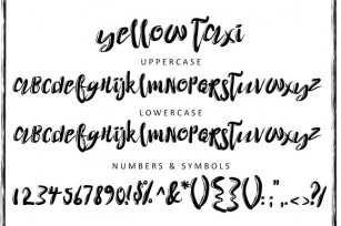 Yellow Taxi Font Download