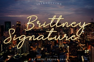Brittney Signature Font Download