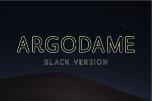 Argodame Outline Black Font Download
