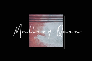 Mallory Quon Font Download