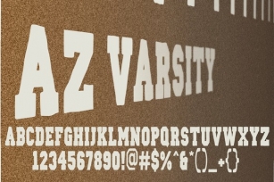 AZ Varsity Font Download