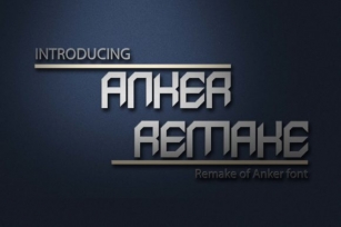 Anker Remake Font Download