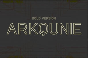 Arkqunie Outline Bold Font Download