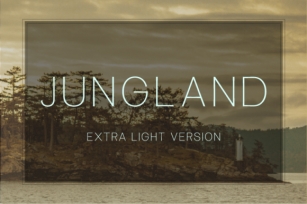 Jungland Extra Light Font Download
