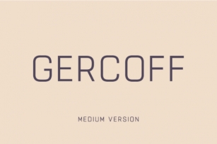 Gercoff Medium Font Download