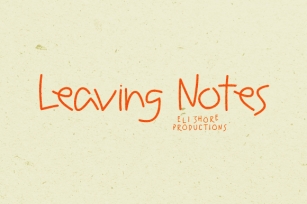Leaving Notes Font Download