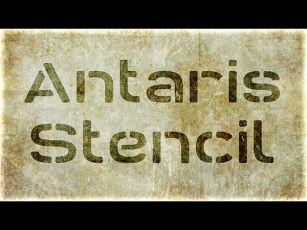 Antaris Stencil Font Download