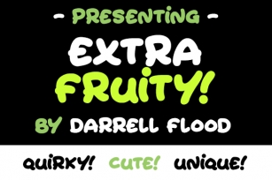 Extra Fruity Font Download
