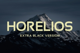Horelios Extra Black Font Download