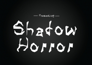 Shadow Horror Font Download