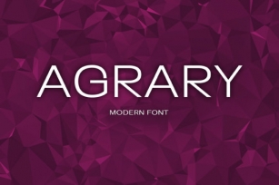 Agrary Font Download
