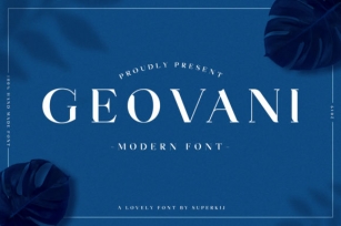 Geovani Font Download