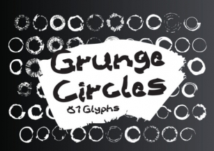 Grunge Circles Font Download