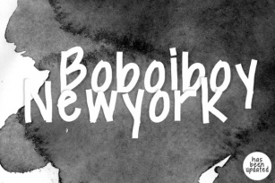 Boboiboy Newyork Font Download