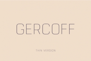 Gercoff Thin Font Download