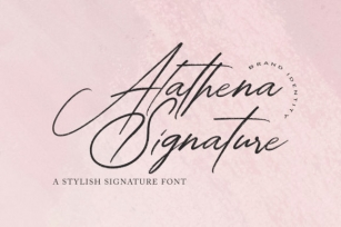 Alathena Signature Font Download