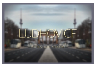 Ludhovicf Extra Light Font Download