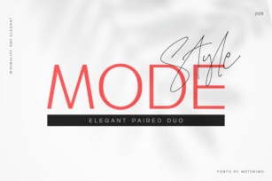 Mode Style Duo Font Download