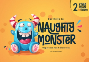 Naughty Monster Font Download