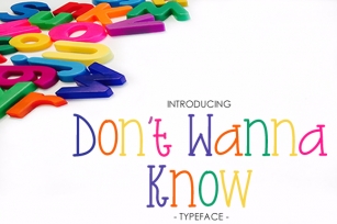 Don't Wanna Know Font Download
