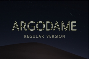 Argodame Outline Regular Font Download