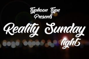 Reality Sunday Light Font Download