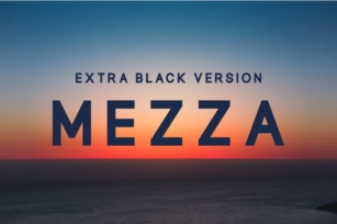Mezza Extra Black Font Download