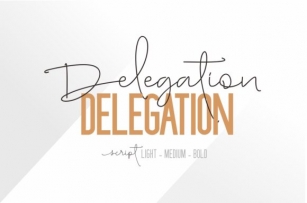 Delegation Family Font Download