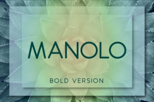 Manolo Bold Font Download