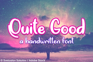 Quite Good Font Download