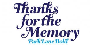 Park Lane Family Font Download