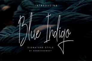 Blue Indigo Font Download