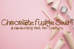 Chocolate Fudge Swirl Font Download
