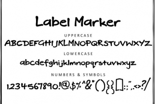 Label Marker Font Download