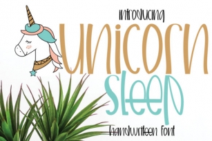 Unicorn Sleep Font Download