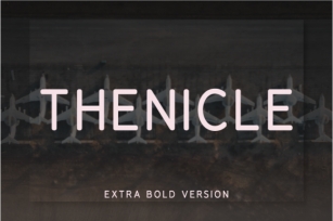 Thenicle Extra Bold Font Download