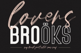 Lovers Brooks Font Download