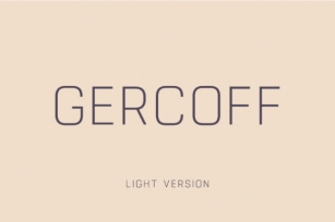 Gercoff Light Font Download