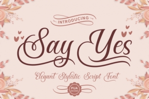 Say Yes Font Download