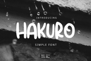 Hakuro Font Download