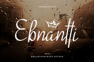 Ebnantti Script Font Download