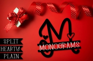 Split Hearty Monogram Font Download