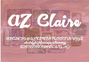 AZ Claire Font Download