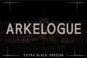 Arkelogue Extra Black Font Download