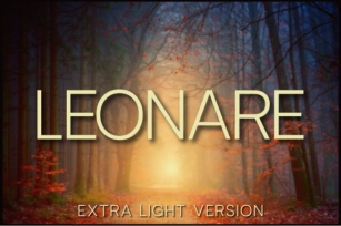Leonare Extra Light Font Download
