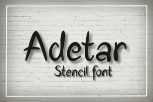 Adetar Stencil Font Download