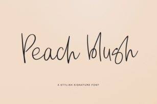 Peach blush Font Download