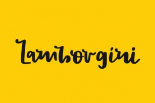 Lamborgini Font Download