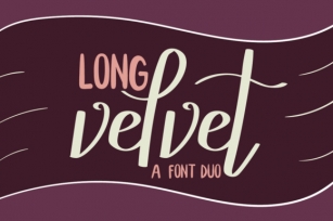 Long Velvet Font Download
