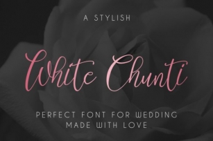 White Chunti Font Download
